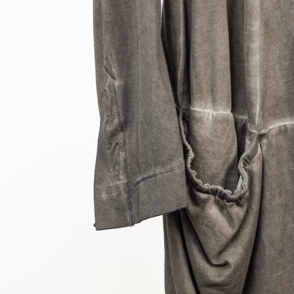 Rundholz Distressed Brown Grey Ombre Rounded Hem Cardigan, Size S - Picture 6 of 13